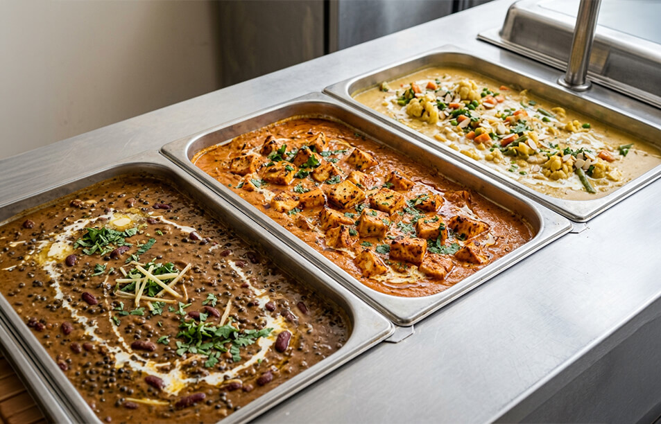 Vegetarian Mains Menu